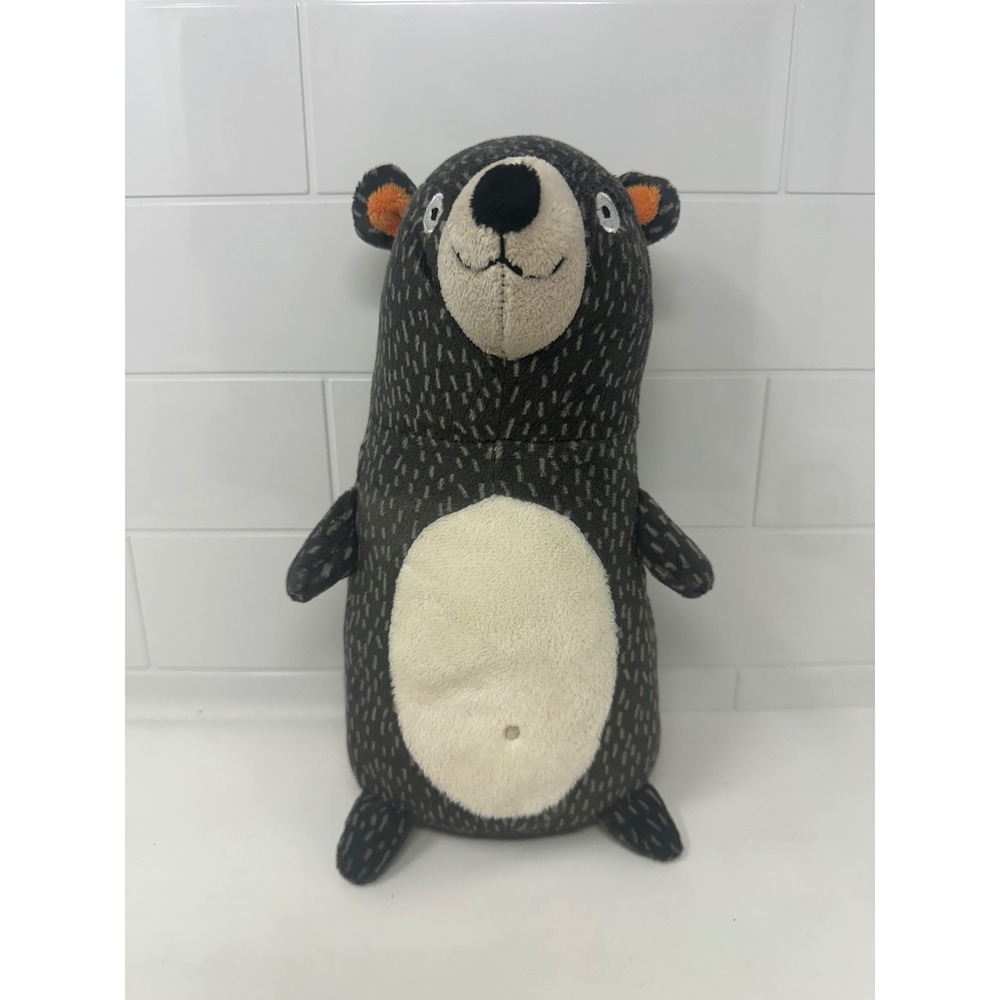 Circo Forest Bear Mini Plush Pillow Dark Gray Speckled Stuffed Animal 10 Inch